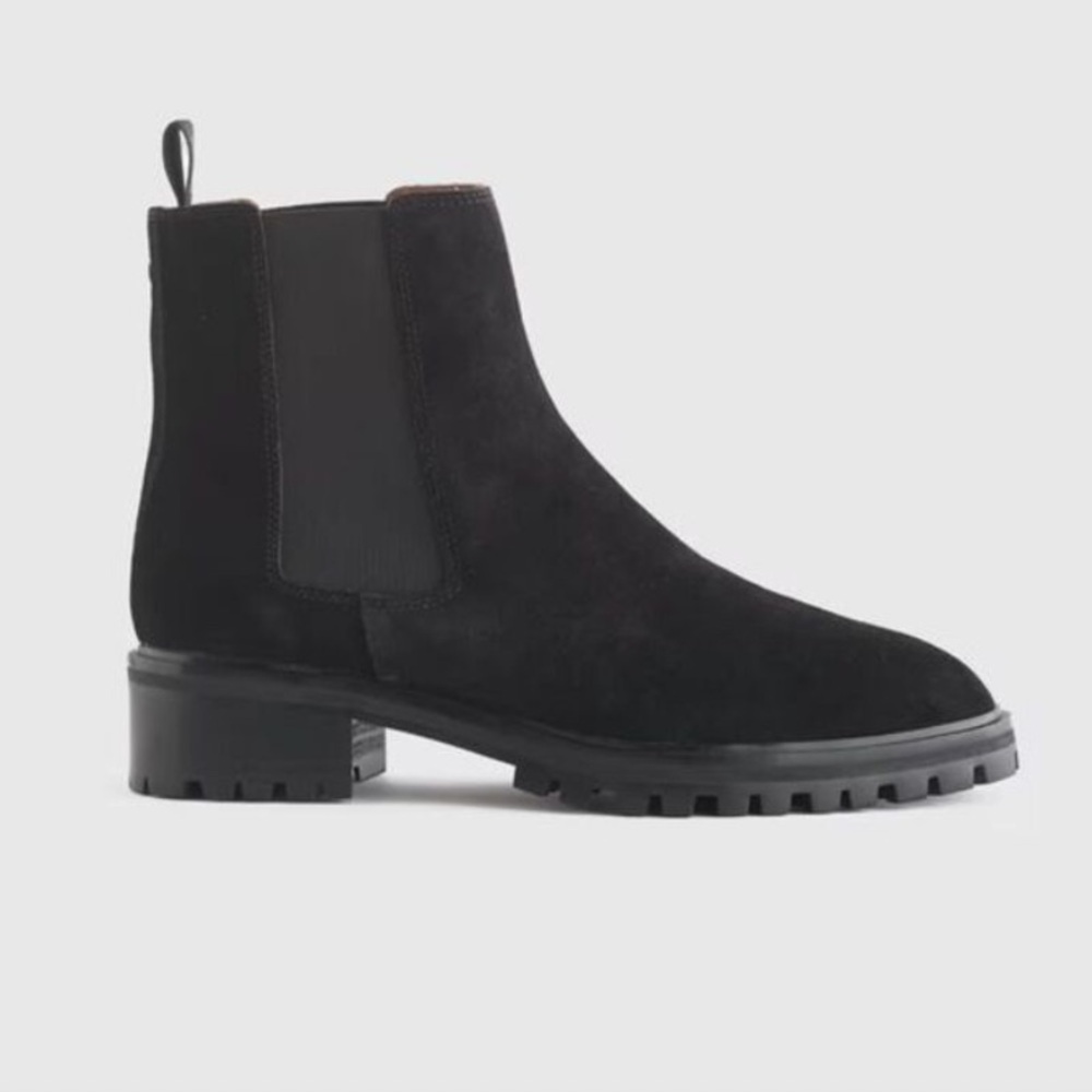QUINCE NWT suede Chelsea boots -black -8